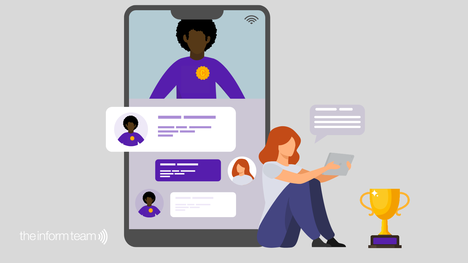 blog-digital-champions-network-microsoft-365-featured A digital champion helps a colleague on a Microsoft Teams chat