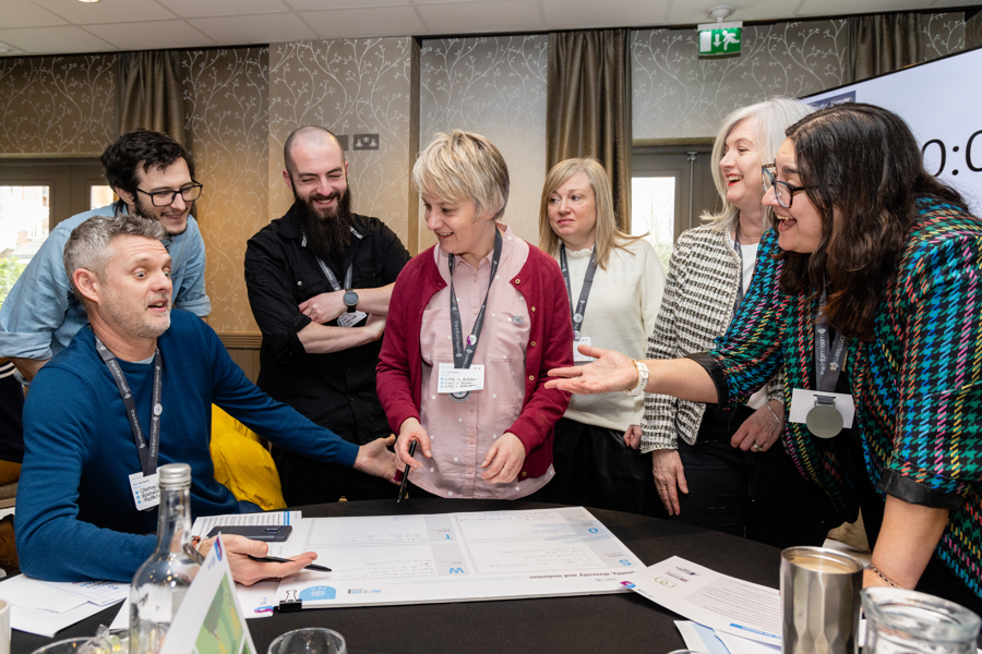 GS100223_Inform_2314 A group work together and share ideas at the Inform Together event