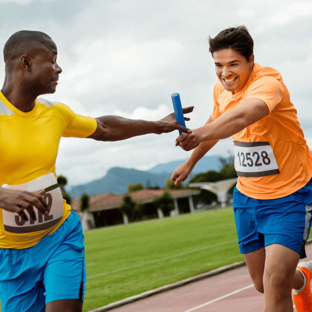 hybrid-collaboration_relay A relay team passing the baton.